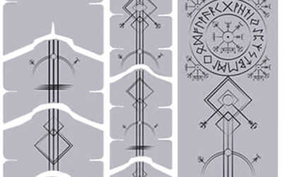 Unleazhed Pellicola protettiva per telaio Unscratch - Rune di Shred Nero Opaco